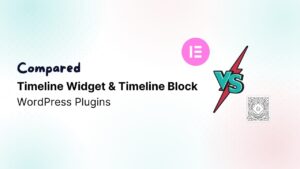 timeline widget and timeline block plugin comparison