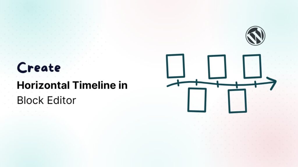 horizontal timeline layout