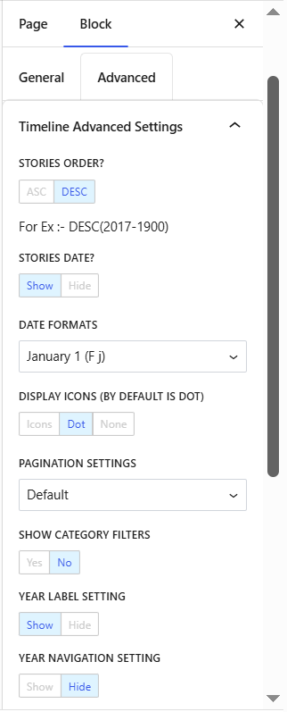 Advanced Settings
