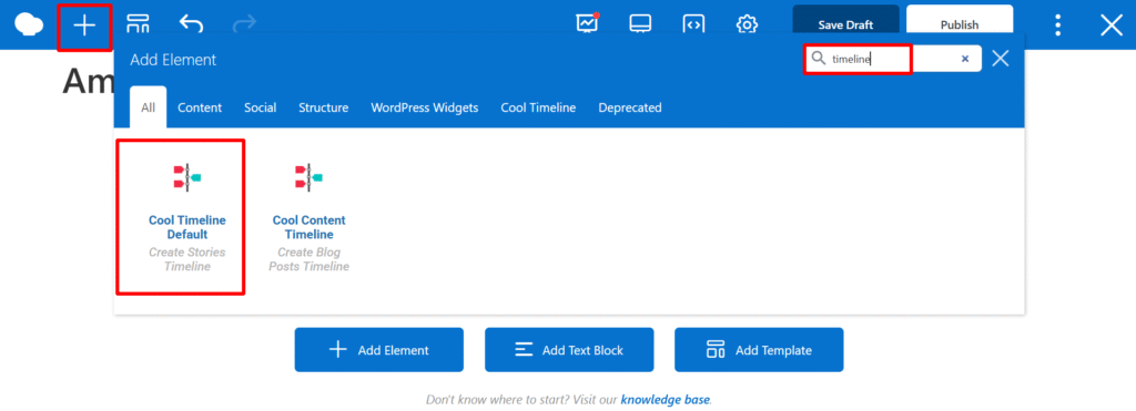 search for cool timeline