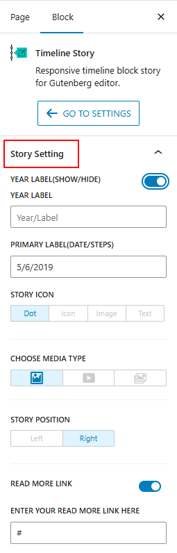 timeline story setting
