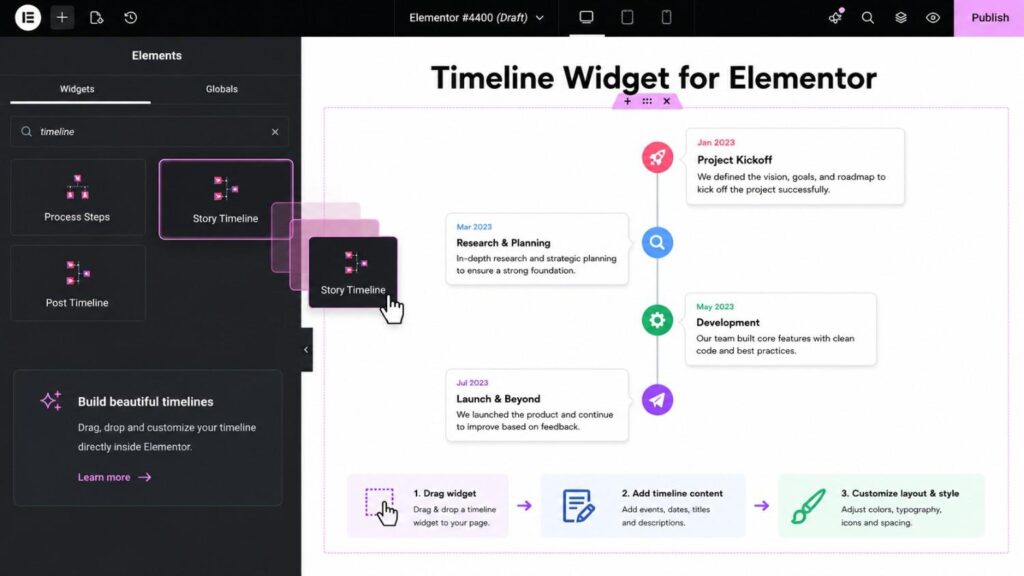 timeline-widget-in-elementor